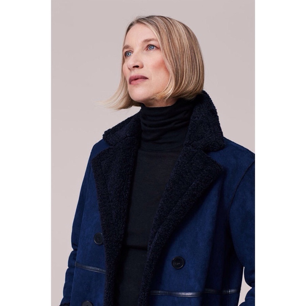 ZARA Double Sided Faux Shearling Coat